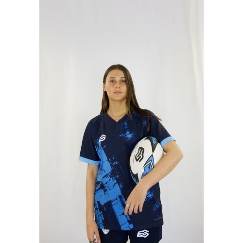 Maillot de rugby sublimé col V