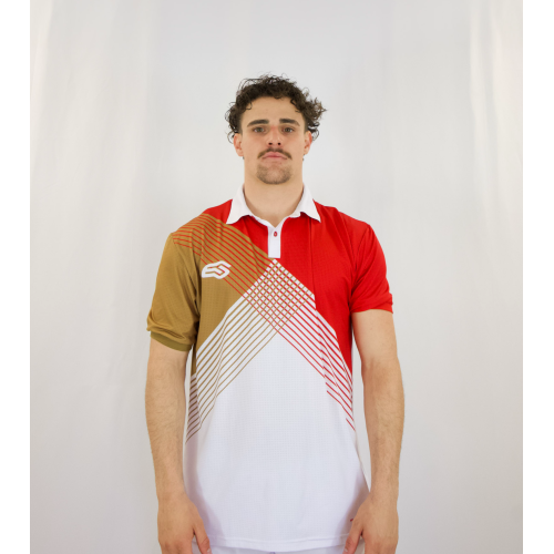 Polo de tennis élasthanne microperforé