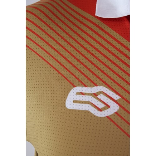 Polo de tennis élasthanne microperforé