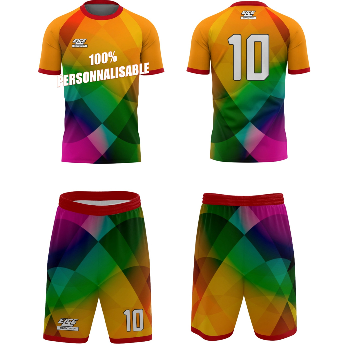 Maillots et Shorts de Foot personnalisés en sublimation