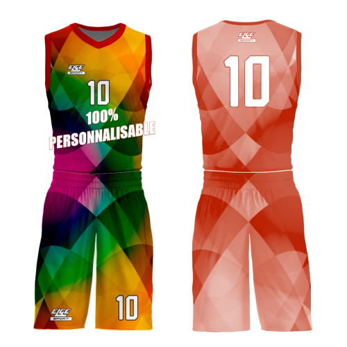MAILLOT ET SHORT DE BASKET REVERSIBLE SUBLIMÉ